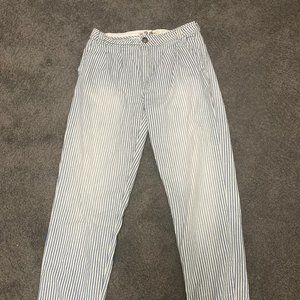Free People blue and white striped women's pants